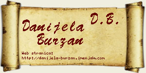 Danijela Burzan vizit kartica